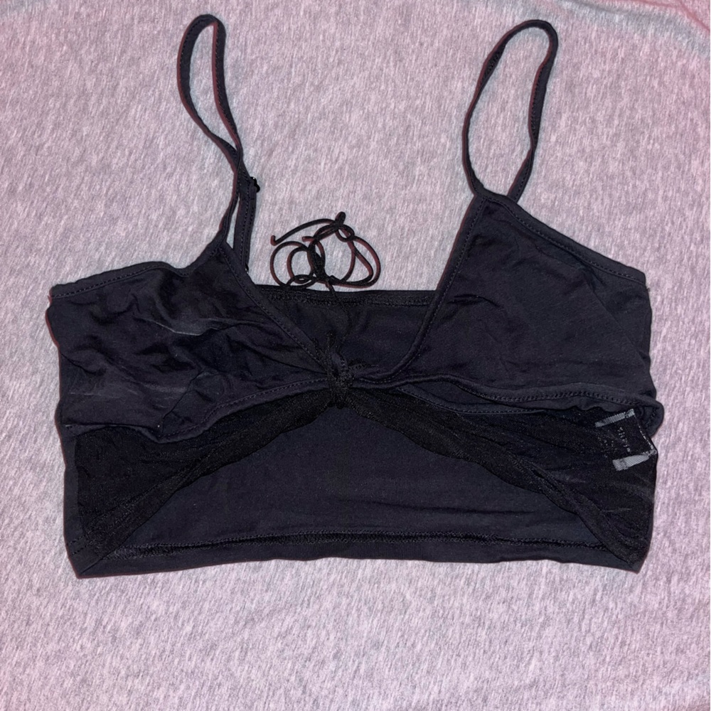 lace cutout top